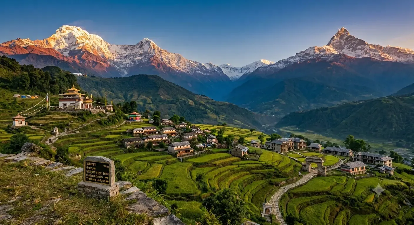 GORAKHPUR - LUMBINI - POKHARA - MUKTINATH - KATHMANDU TOUR (8 DAYS)